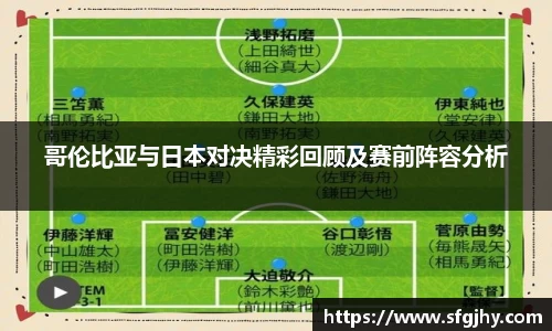 哥伦比亚与日本对决精彩回顾及赛前阵容分析